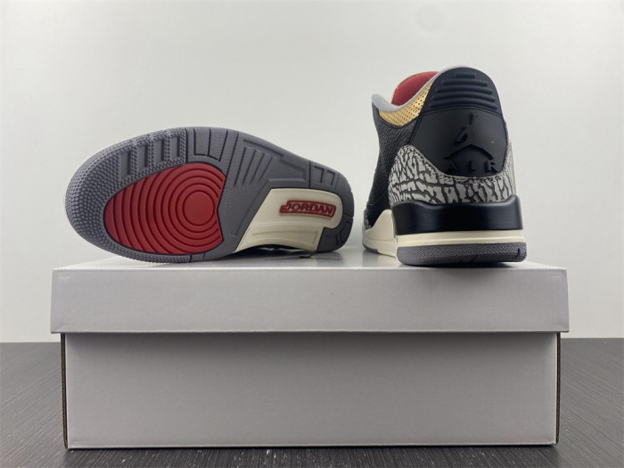air jordan 3 wmns “black gold” ck9246-067
