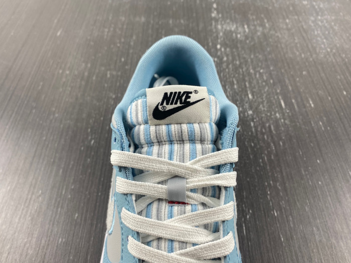 Nike Dunk Low Retro Fleece Swoosh Worn Blue FB1871-011