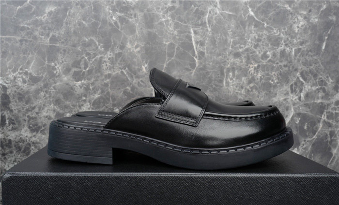 PRAD* LEATHER MULES