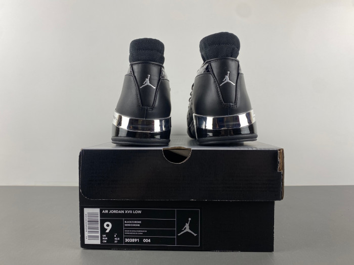 Air Jordan 17 OG Low Black Chrome 2024 303891-004