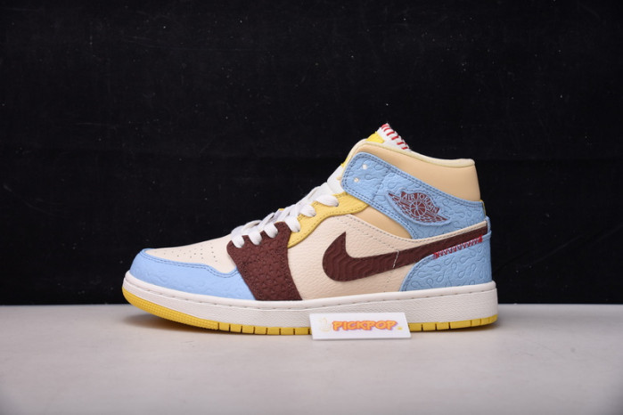 Air Jordan 1 Mid SE Fearless Maison Chateau CU2803-200
