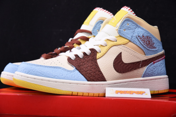 Air Jordan 1 Mid SE Fearless Maison Chateau CU2803-200